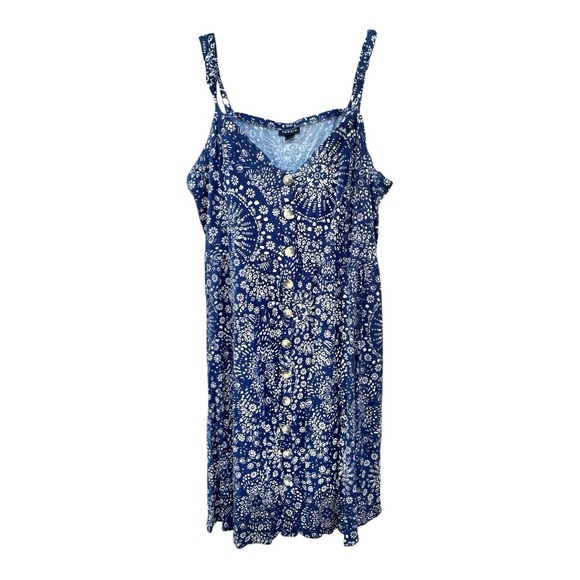 Torrid Mini Rayon Slub Fit Lace-Up Back Fit N’ Flare Dress - Picture 3 of 8